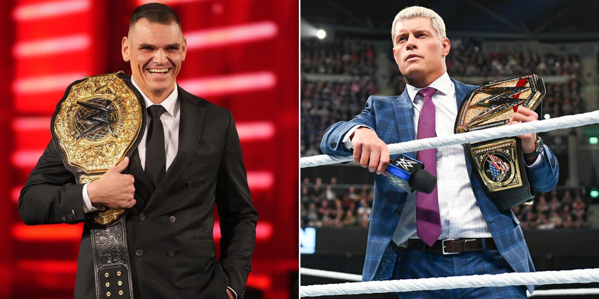 Gunther and Cody Rhodes are world champions (Images via WWE.com)