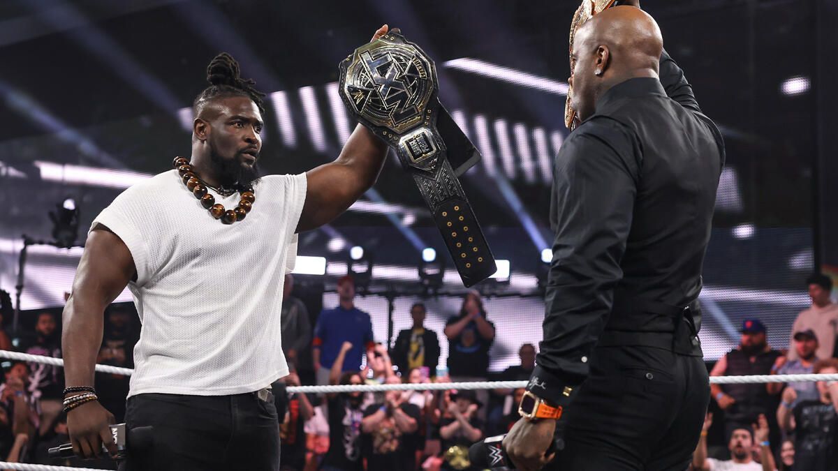 Oba Femi and Moose finally came face to face in WWE. (Image credits: wwe.com)