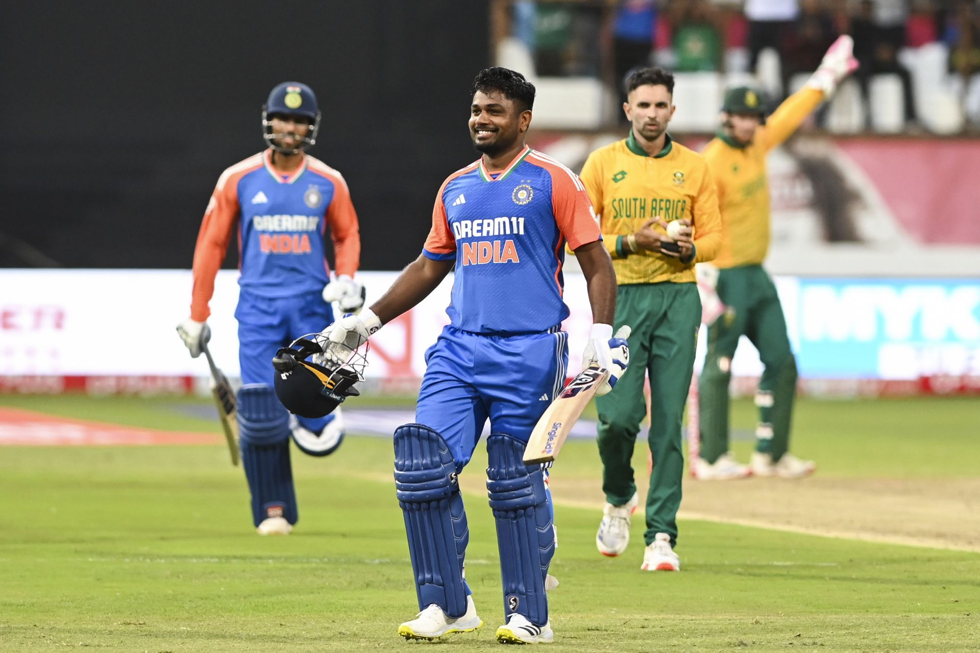 Sanju Samson scored three centuries in five T20I innings before the England series. [P/C: Getty]