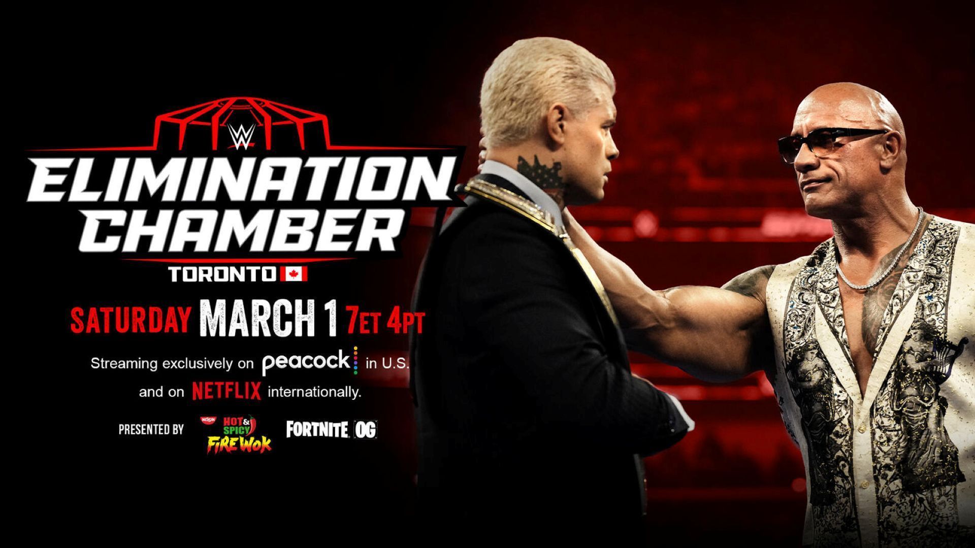 The Rock left WWE just as the Elimination Chamber match was gaining steam. (Image Credit; WWE.com).