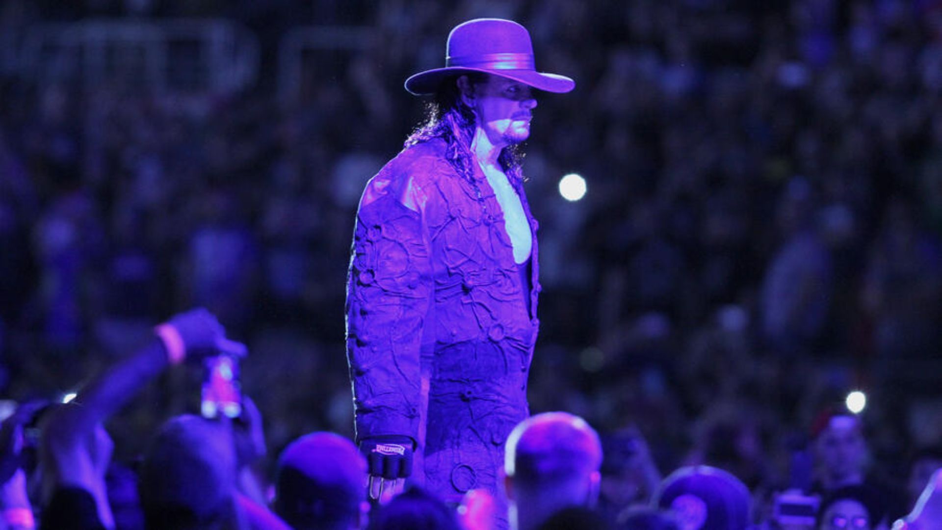 The Undertaker making his WrestleMania entrance [Photo credit: WWE]