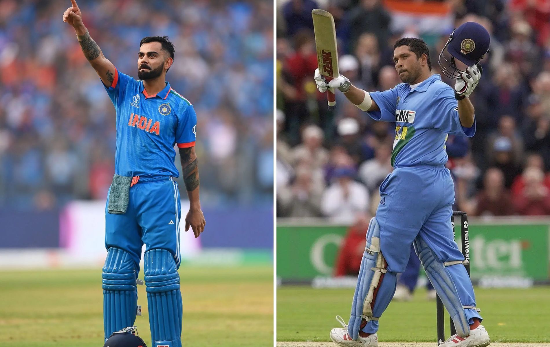 Kohli and Tendulkar hold almost all the relevant ODI batting records [Credit: Getty]