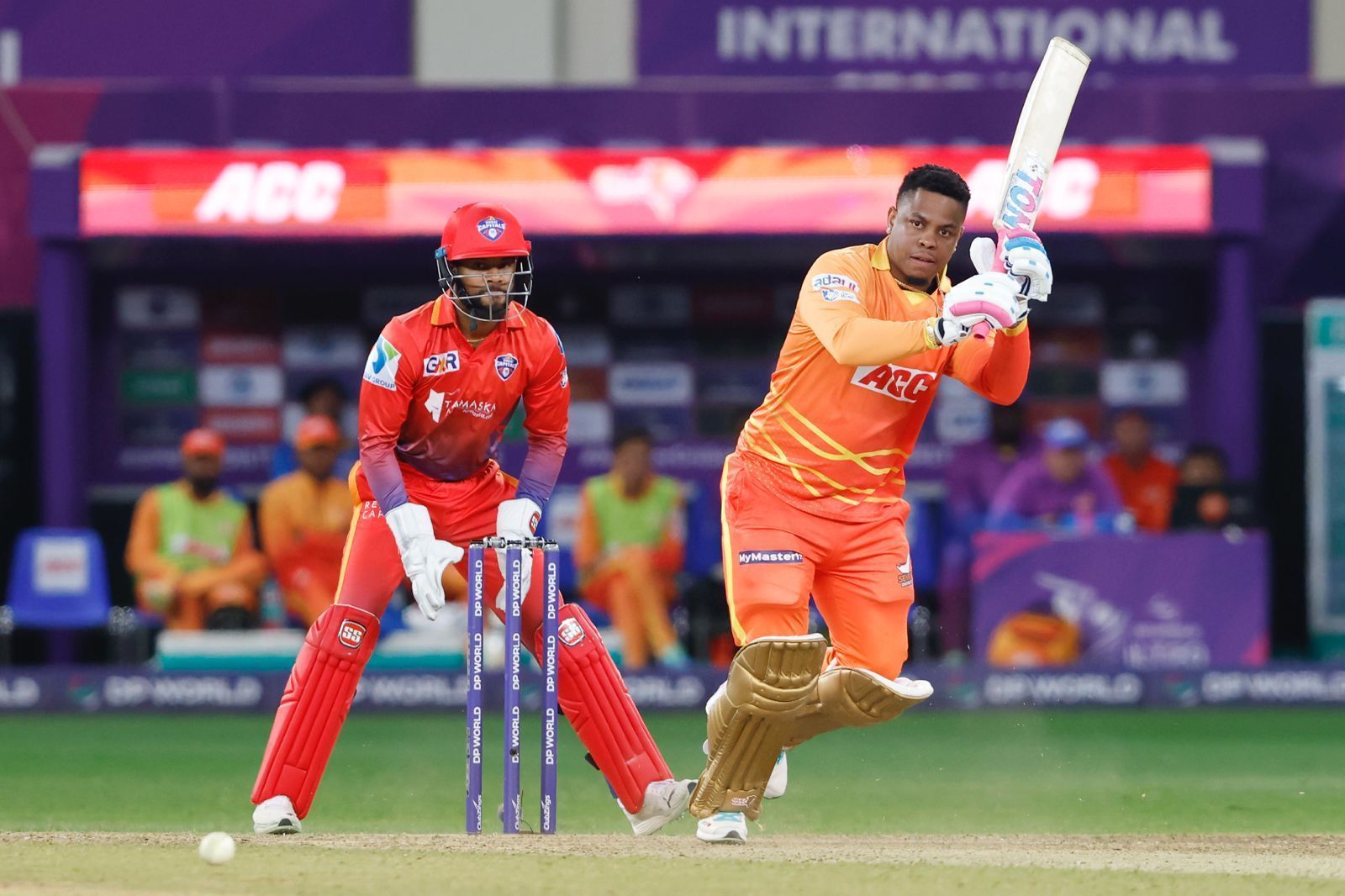 Shimron Hetmyer has made his presence felt regularly now for the Gulf Giants in the ILT20 (Picture Credits: Gulf Giants).