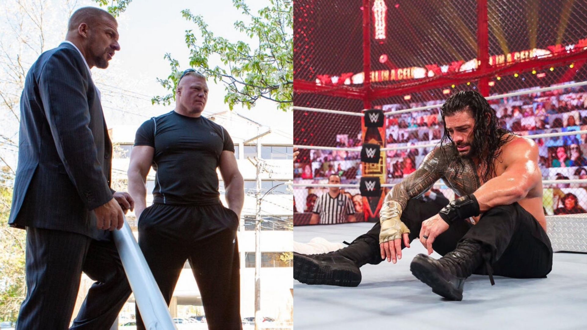 Brock Lesnar and Roman Reigns! (Images from WWE.com)