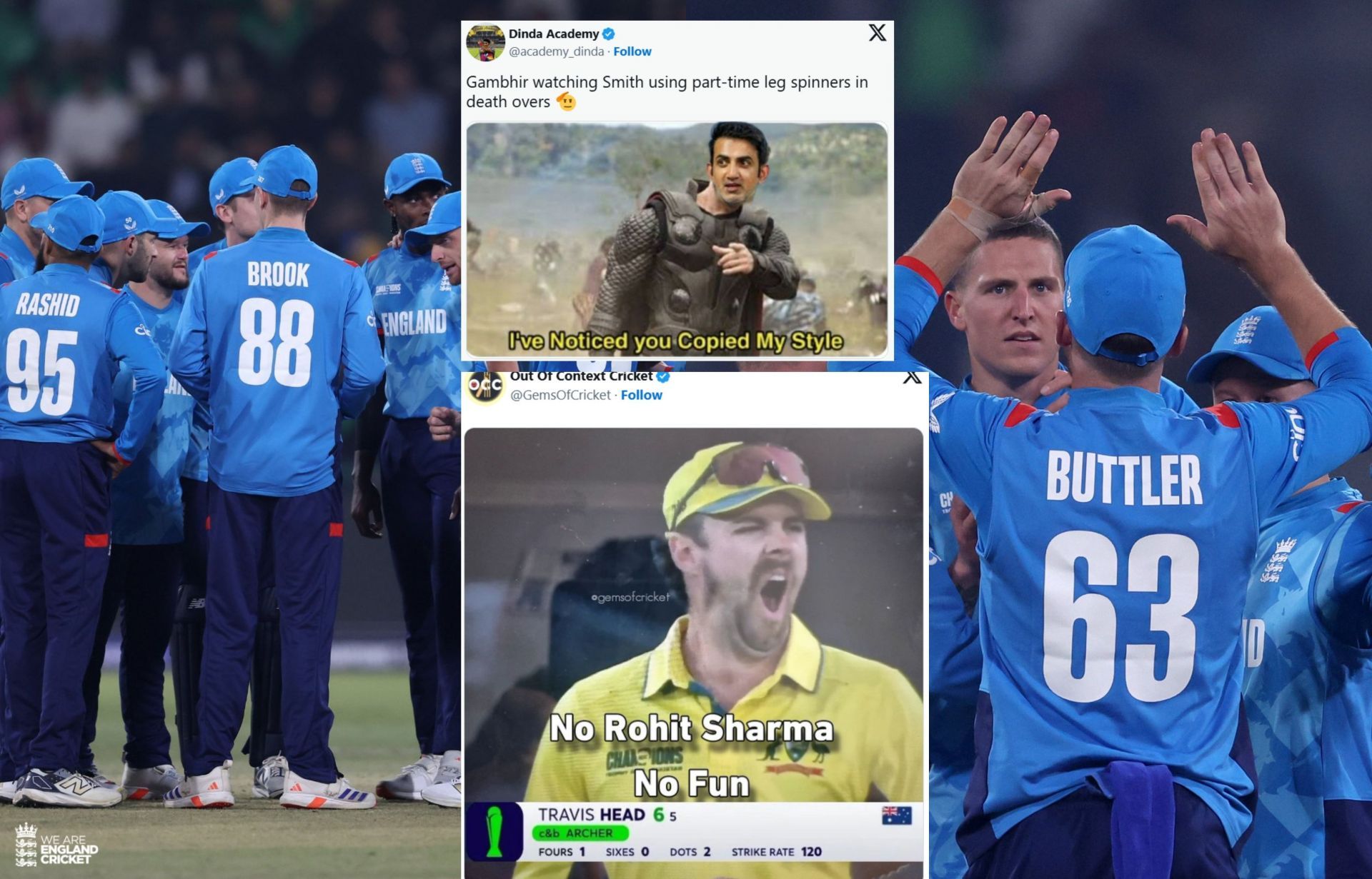 “No Rohit Sharma, No Fun”- Top 10 funny memes after Australia’s record-breaking win vs England in 2025 Champions Trophy