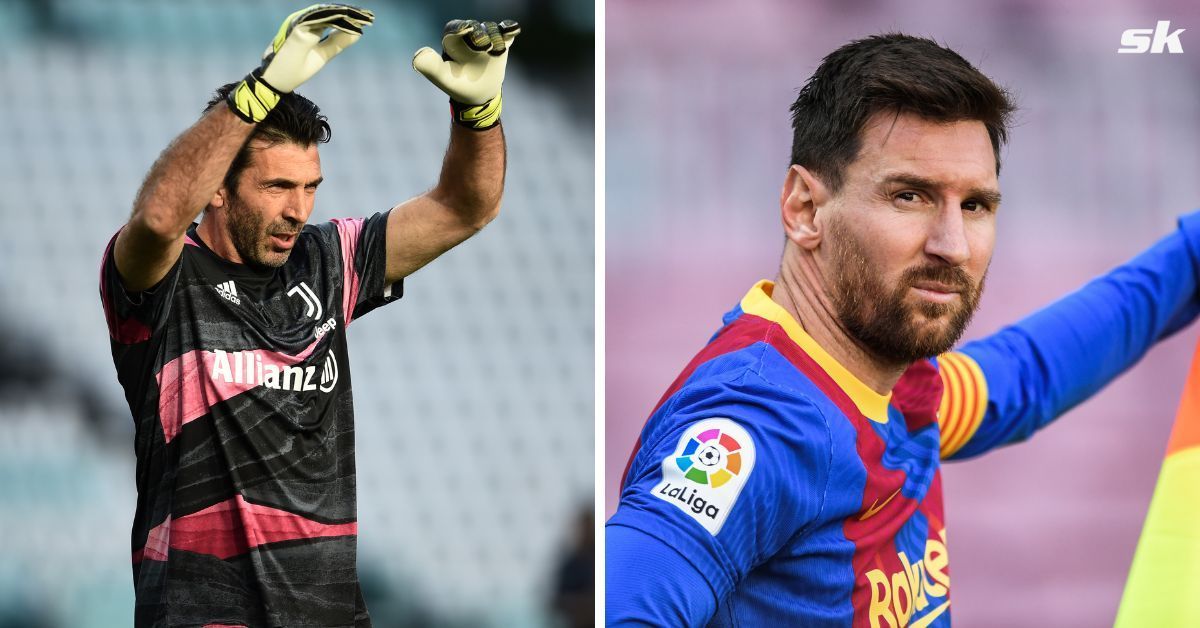 Gianluigi Buffon and Lionel Messi