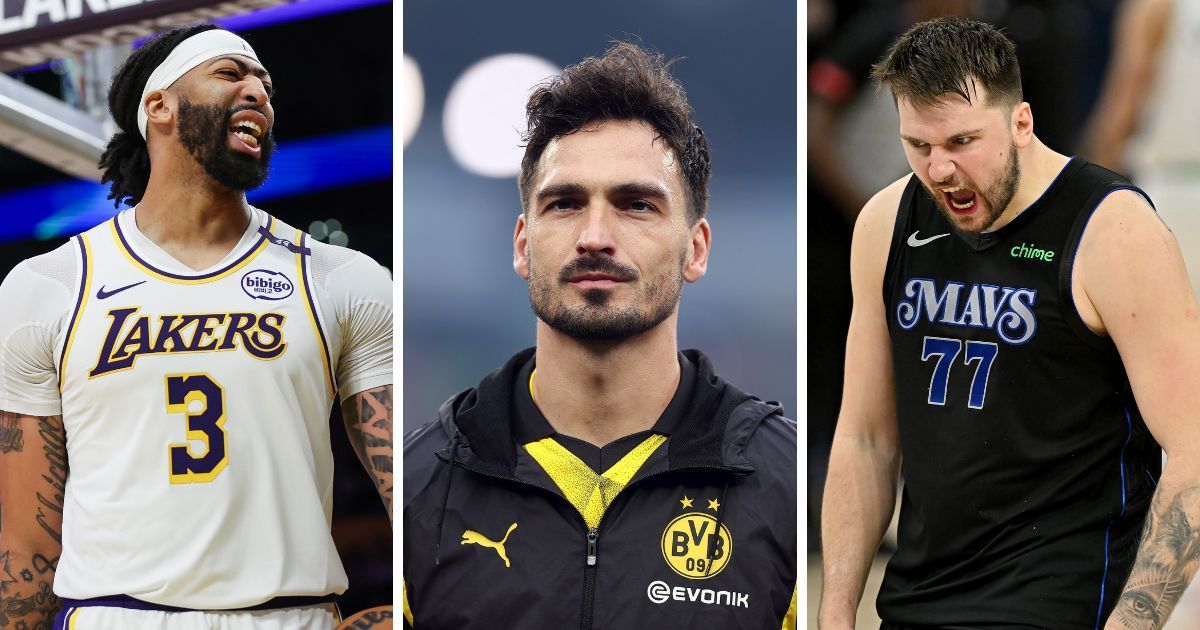 Anthony Davies, Mats Hummels and Luka Doncic