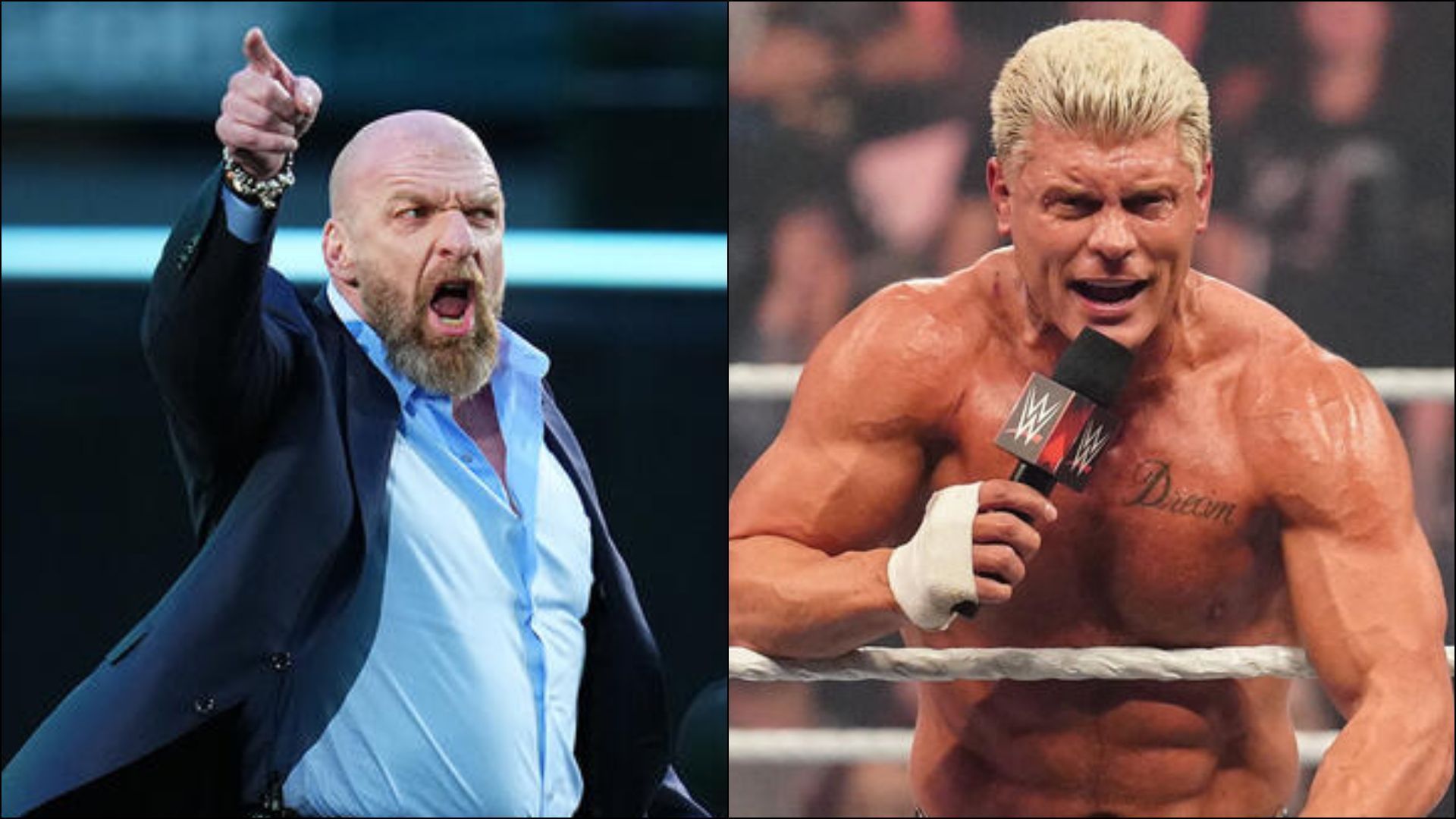 Triple H (L) Cody Rhodes (R) (Image credits: wwe.com)