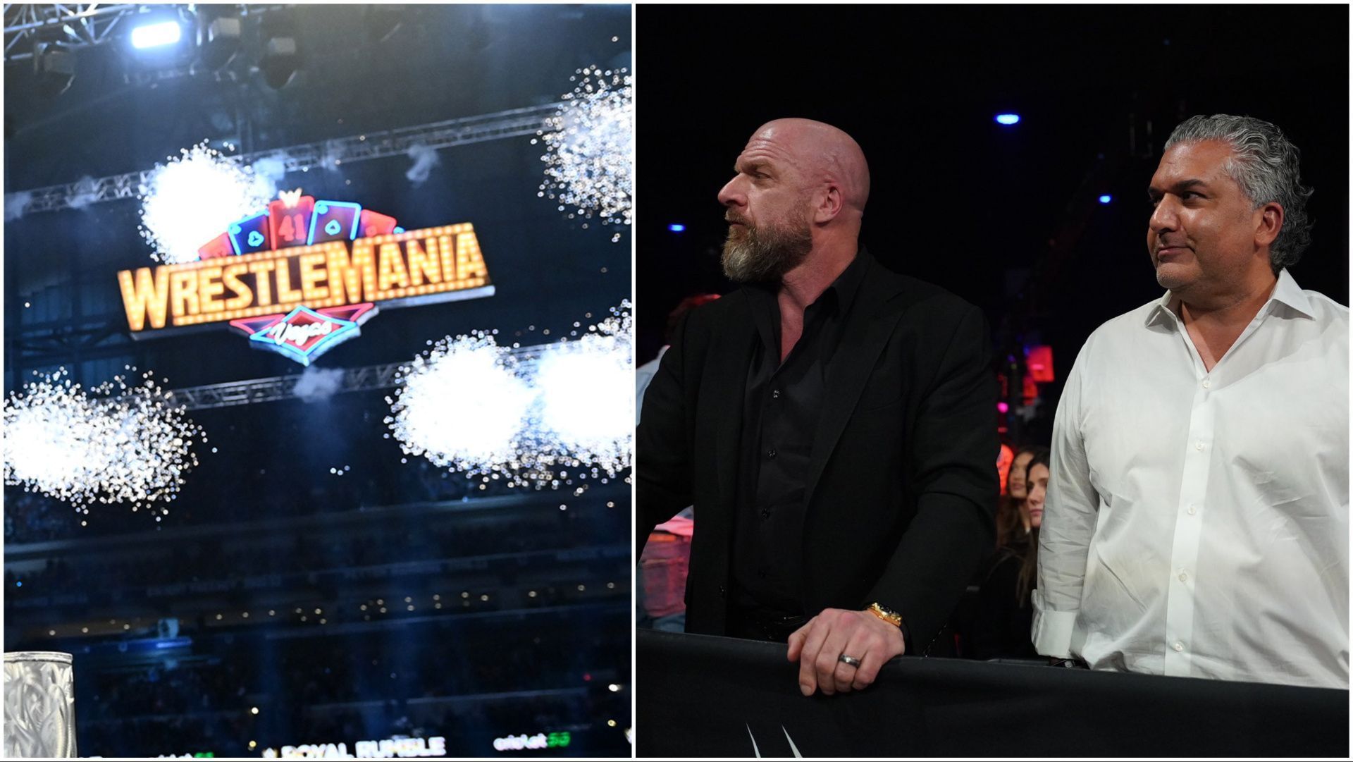 WWE WrestleMania 41 logo, WWE CCO Triple H and President Nick Khan