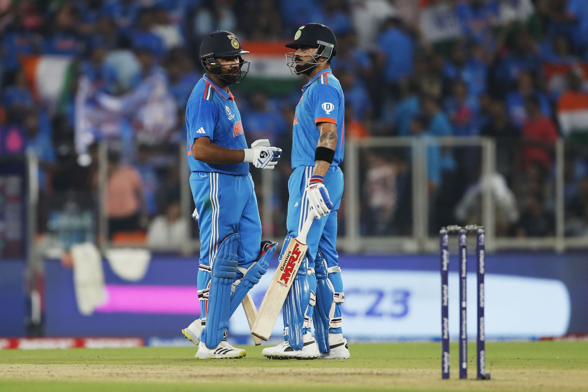 Rohit Sharma and Virat Kohli lend massive experience to India&#039;s batting lineup. [P/C: Getty]