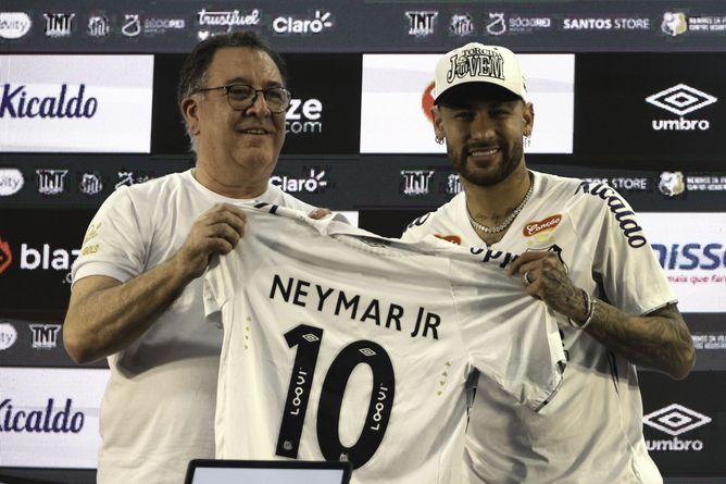 Santos president wants Neymar Jr to stay at club until 2026 WC amid player's interest in potential return to Europe after 6-month spell