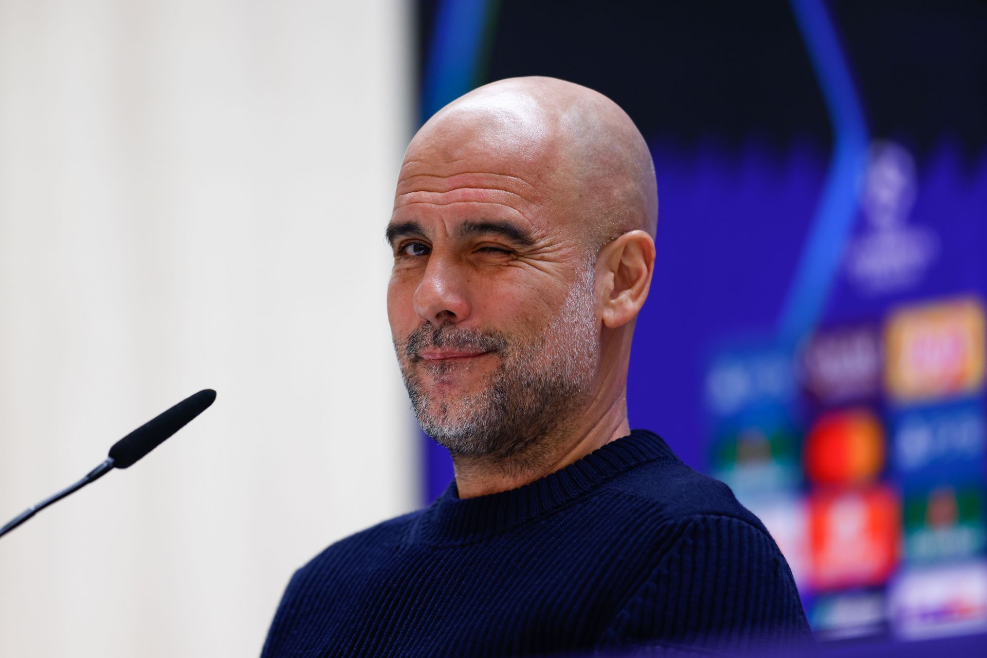 Pep Guardiola Press Conference For Manchester City - UEFA Champions League - Source: Getty