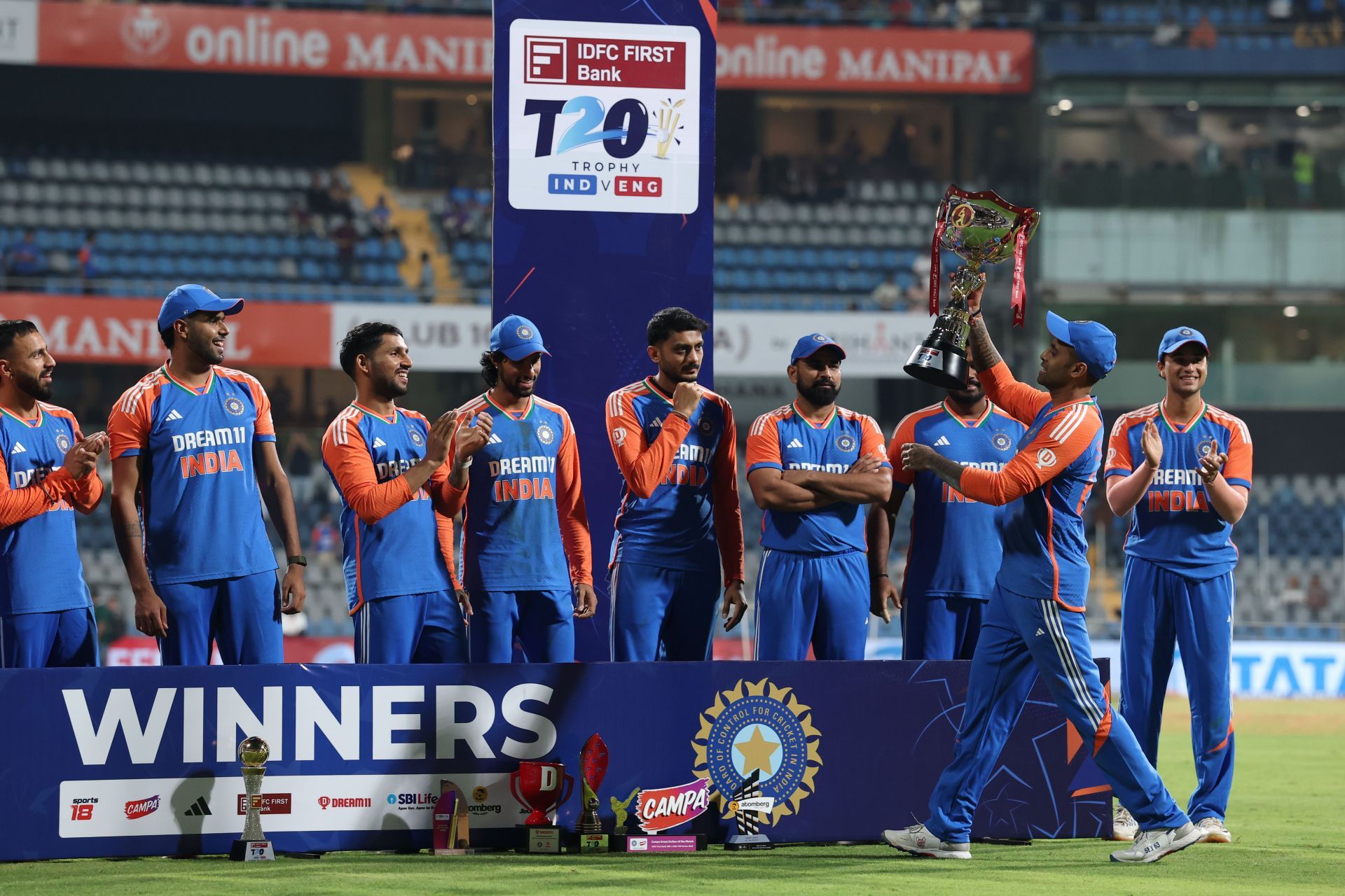 India recorded a thumping win over England in the recent T20I series at home [Credit: Getty]