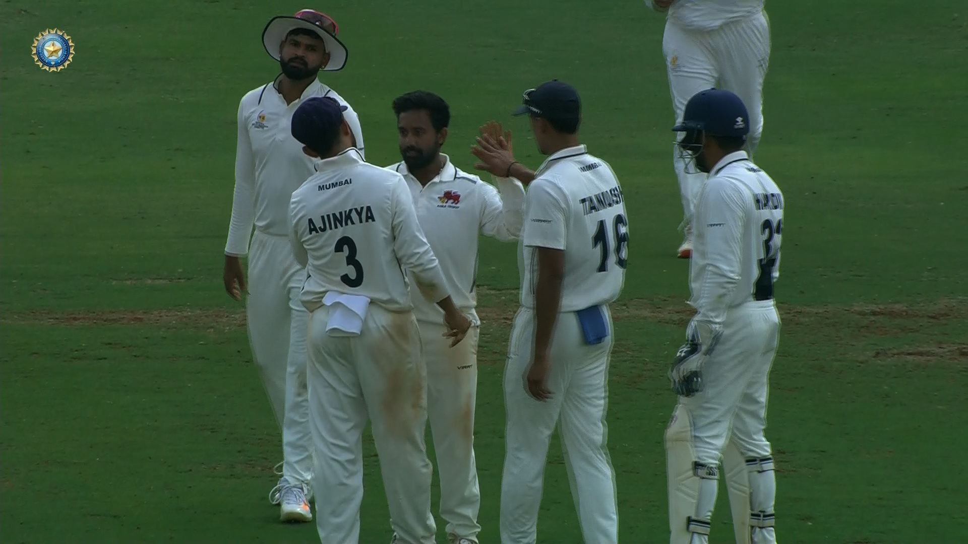 Mumbai players during a Ranji Trophy 2024-25 match. (Image: BCCIdomestic/X)