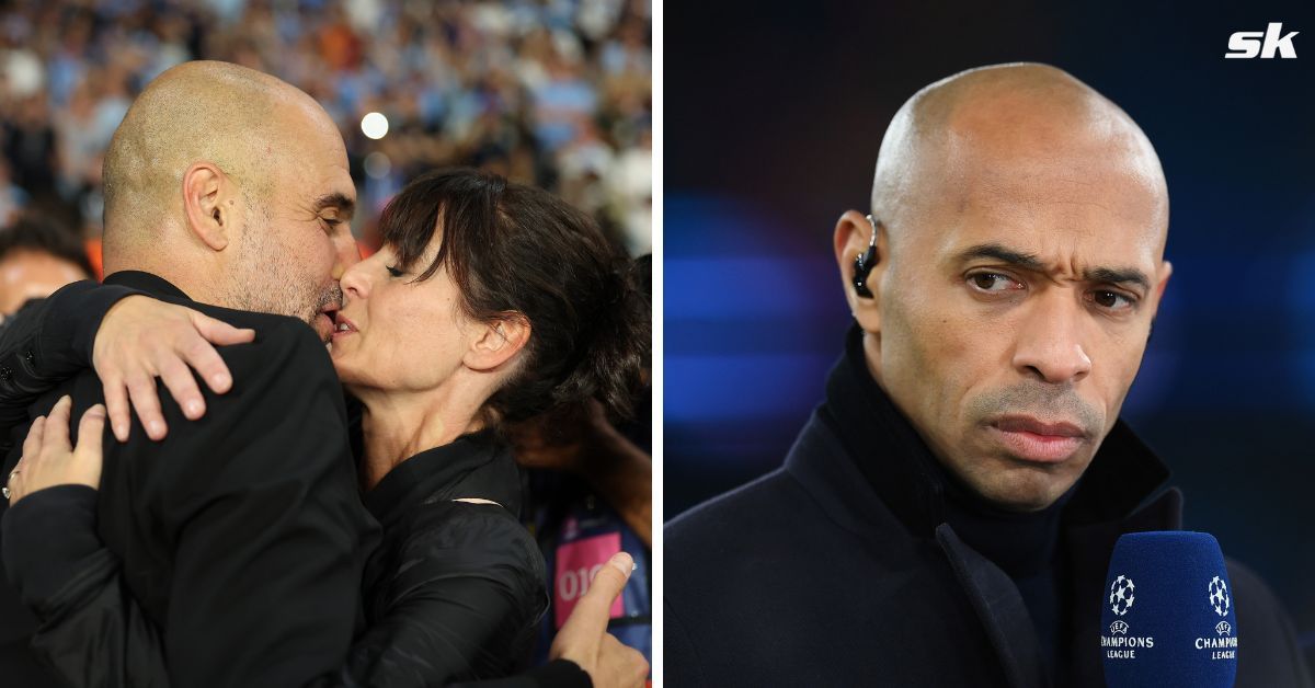 Manchester City boss Pep Guardiola &lsquo;not mentally well&rsquo; after split with wife Cristina Serra: Thierry Henry (Source: Both images from Getty)