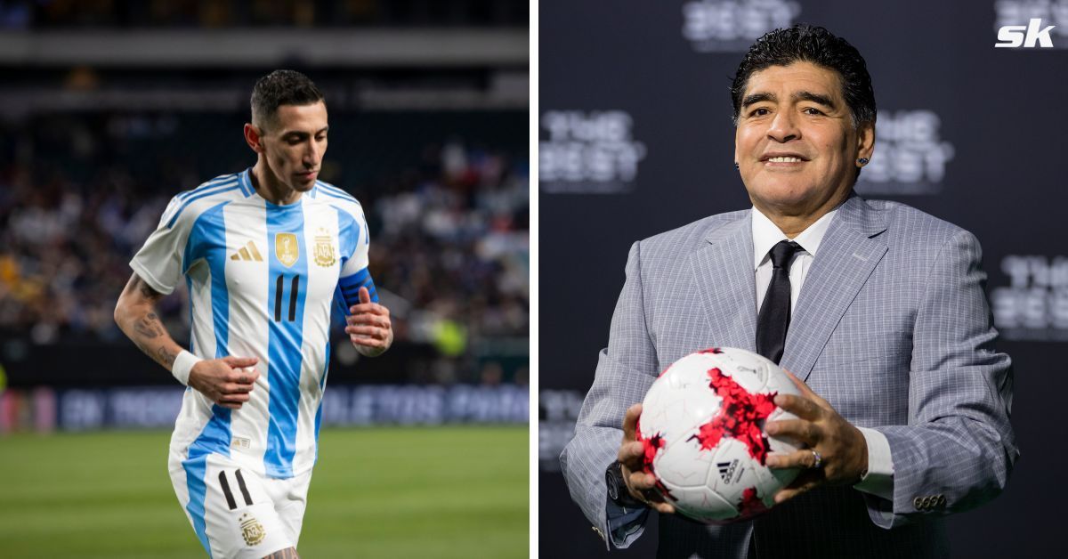 Angel di Maria on Diego Maradona taking him to the World Cup