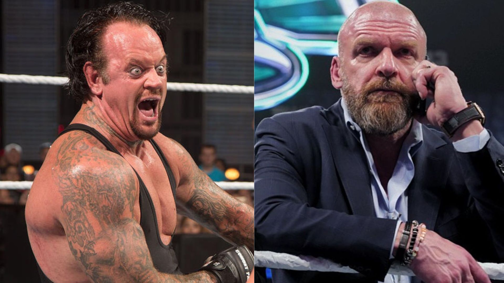 The Undertaker and The Game are legends of the wrestling business. [Image credits: WWE.com/ Triple H on X]