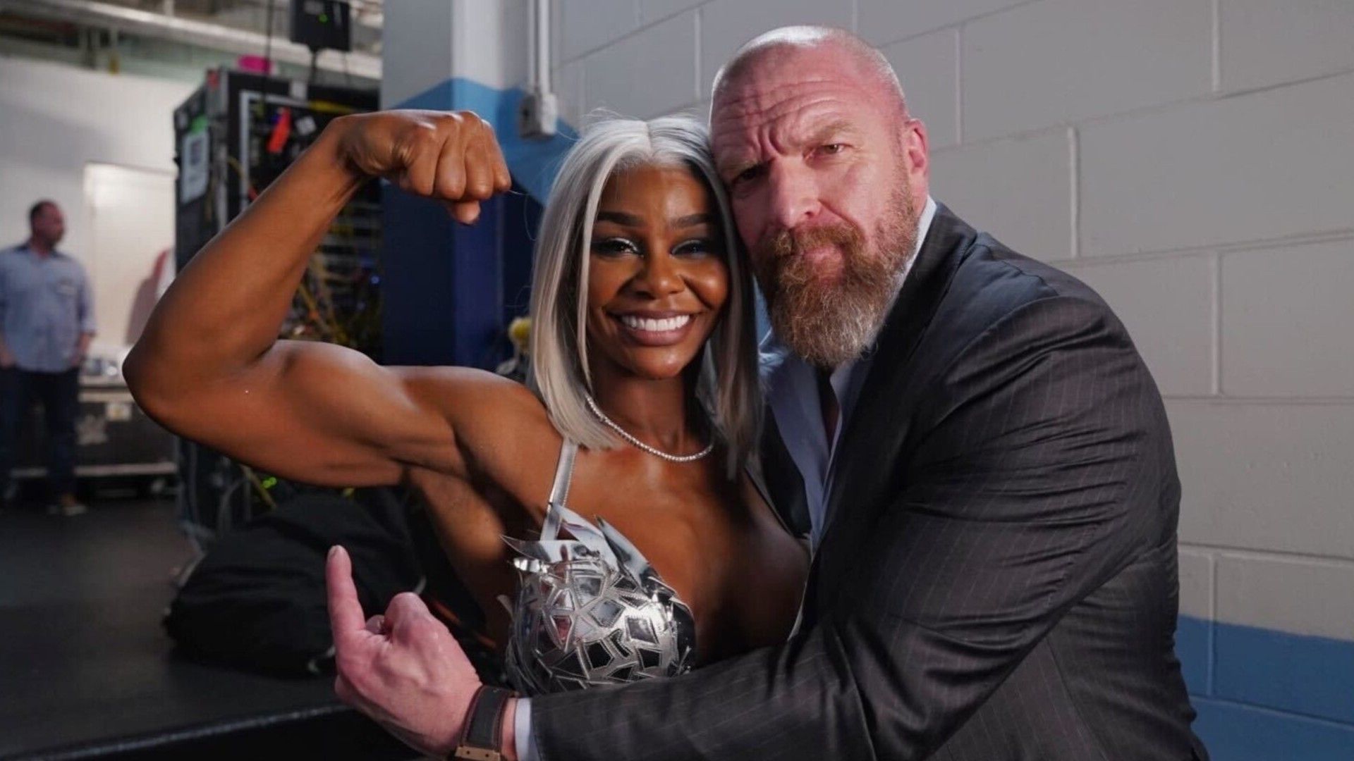 WWE CCO Triple H and WWE Superstar Jade Cargill