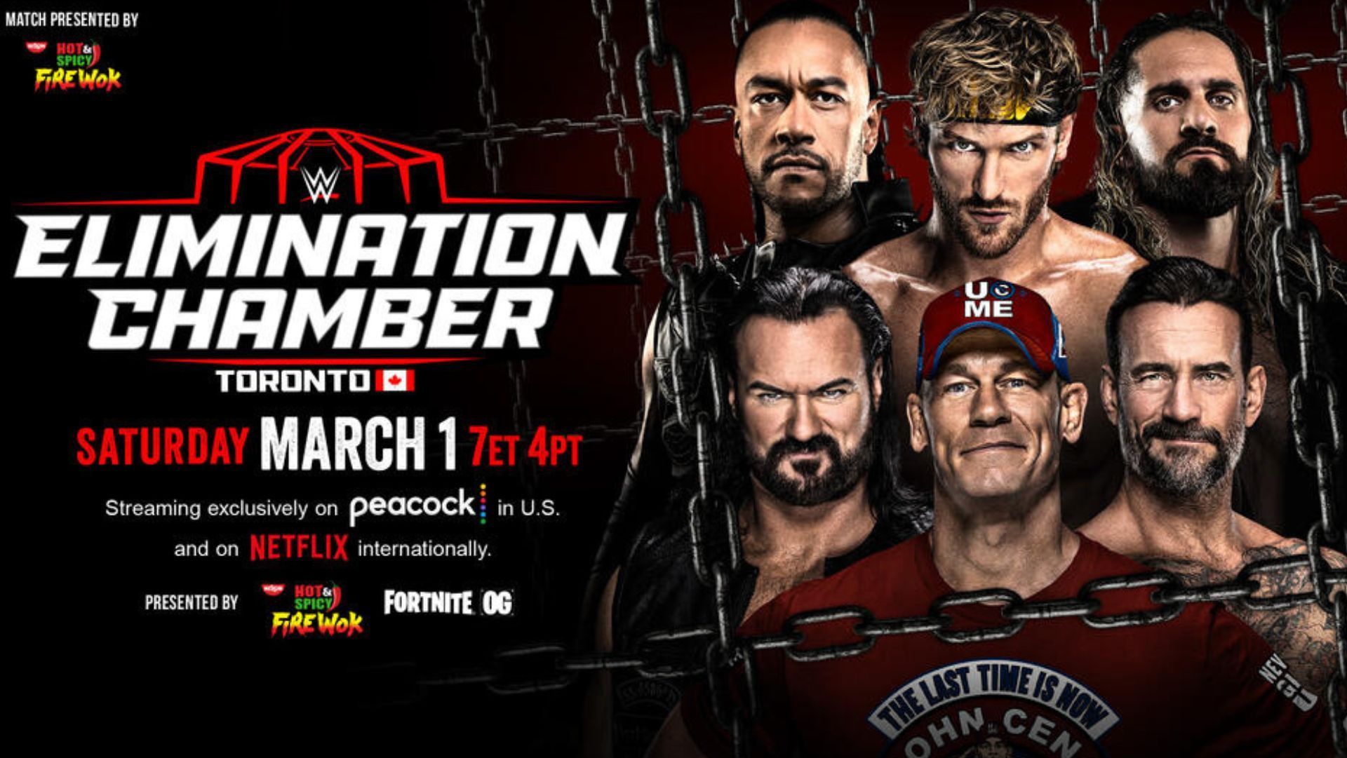 The winners of Elimination Chamber men