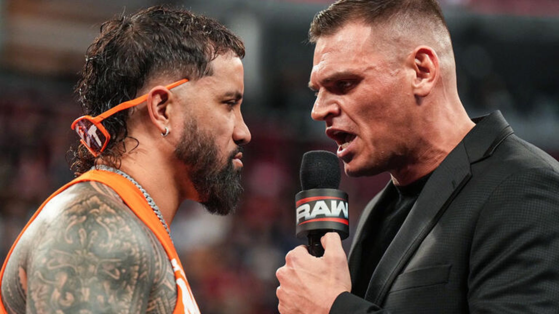 The World Heavyweight Champion confronted Uso last night on RAW. [Image credit: WWE.com]