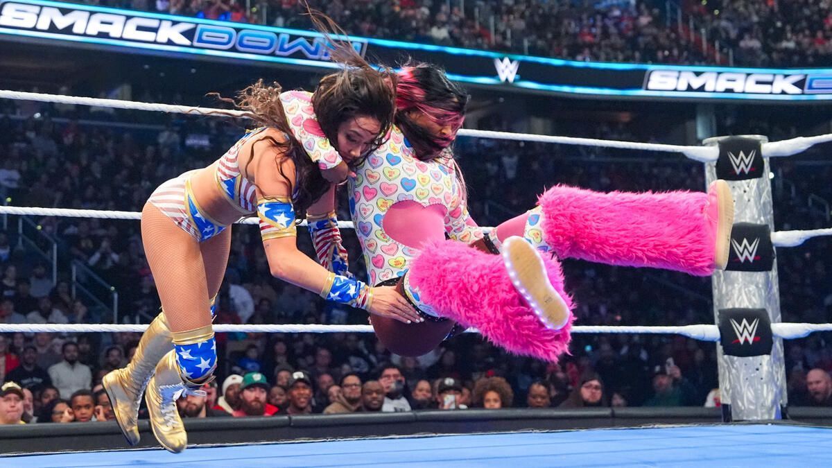 Naomi and Chelsea Green faced each other on SmackDown last Friday. (Photo: WWE.com)