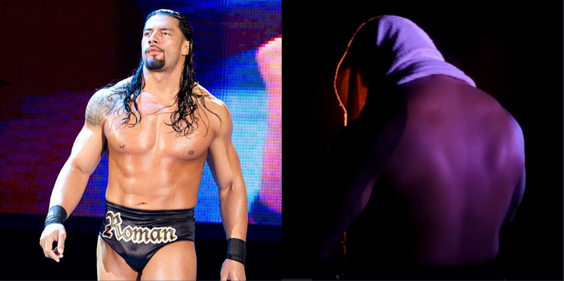 Roman Reigns is currently on a hiatus. (Images via WWE.com &amp; WWE YouTube)