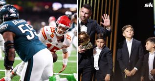 Lionel Messi’s sons divided when it comes to supporting between Chiefs and Eagles as they make preferences clear at Super Bowl