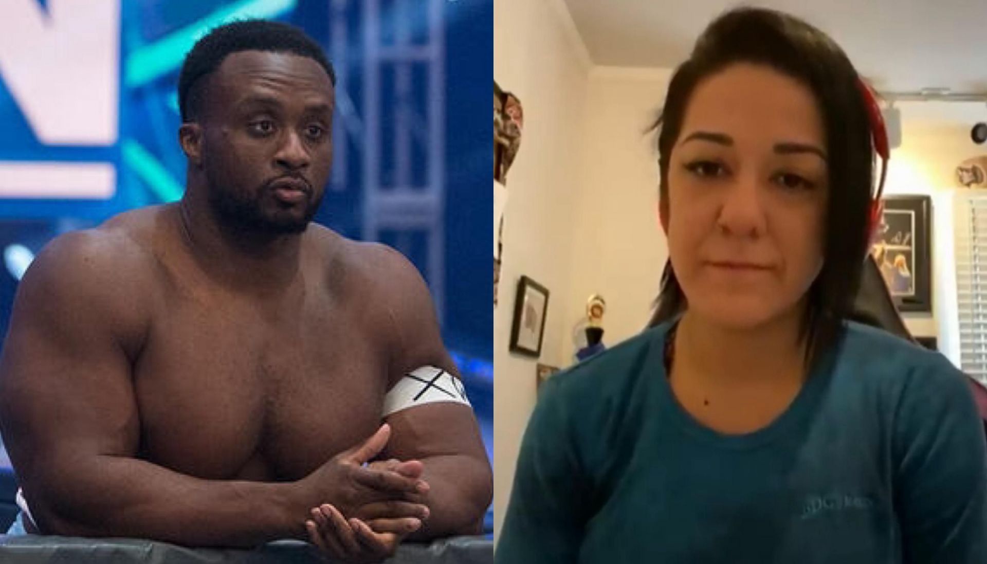 Big E (left), Bayley (right)   [Image Credits: wwe.com]