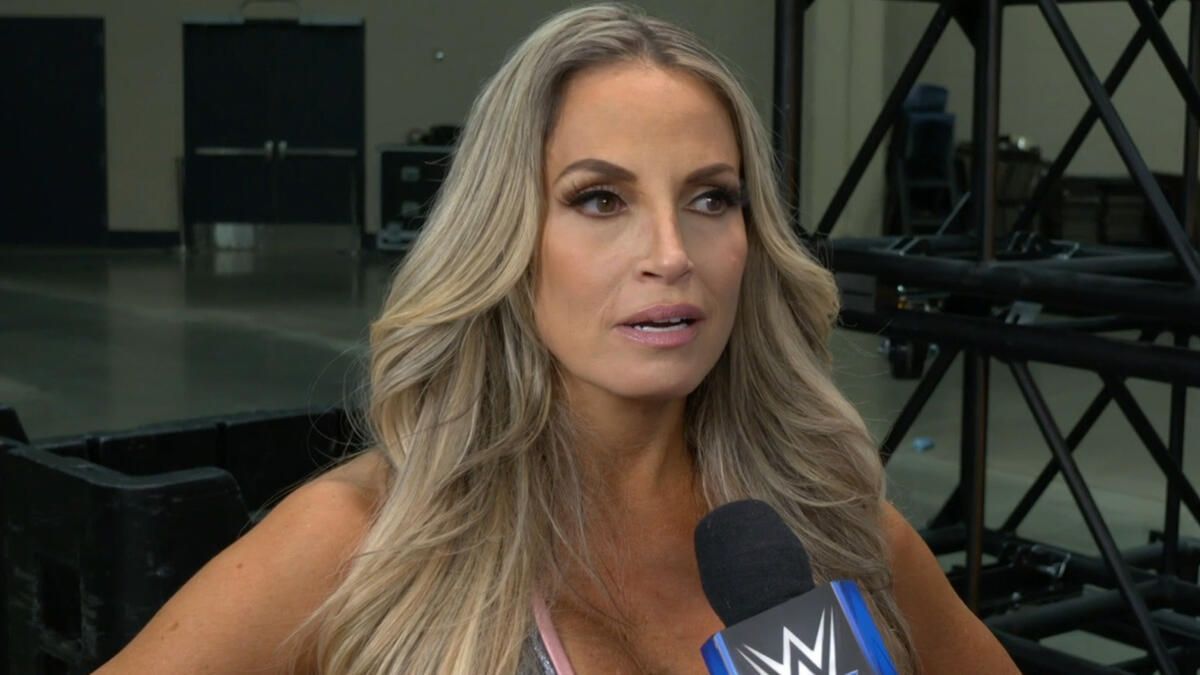 Trish Stratus backstage (Picture Courtesy: WWE.com)