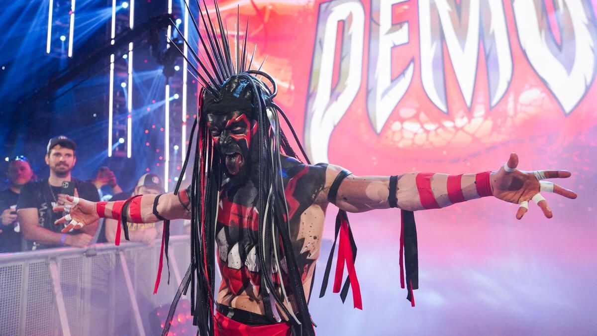 Finn Balor using The Demon gimmick (Photo credit: WWE.com)