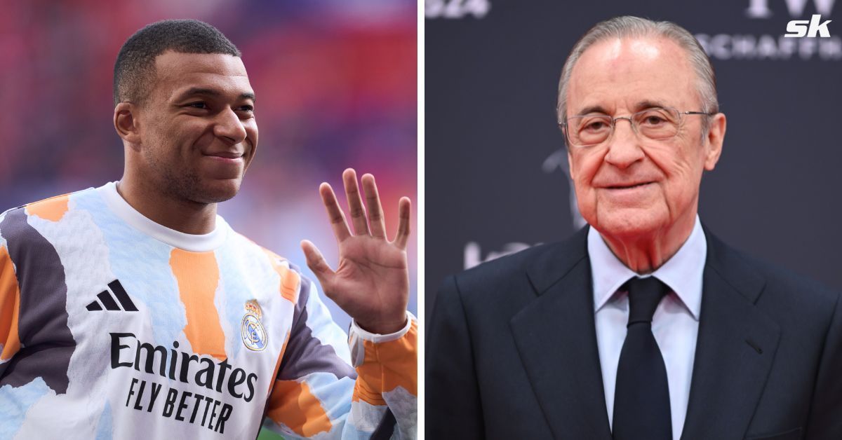 Kylian Mbappe (left) &amp; Florentino Perez (right) - (Image: All images from Getty)