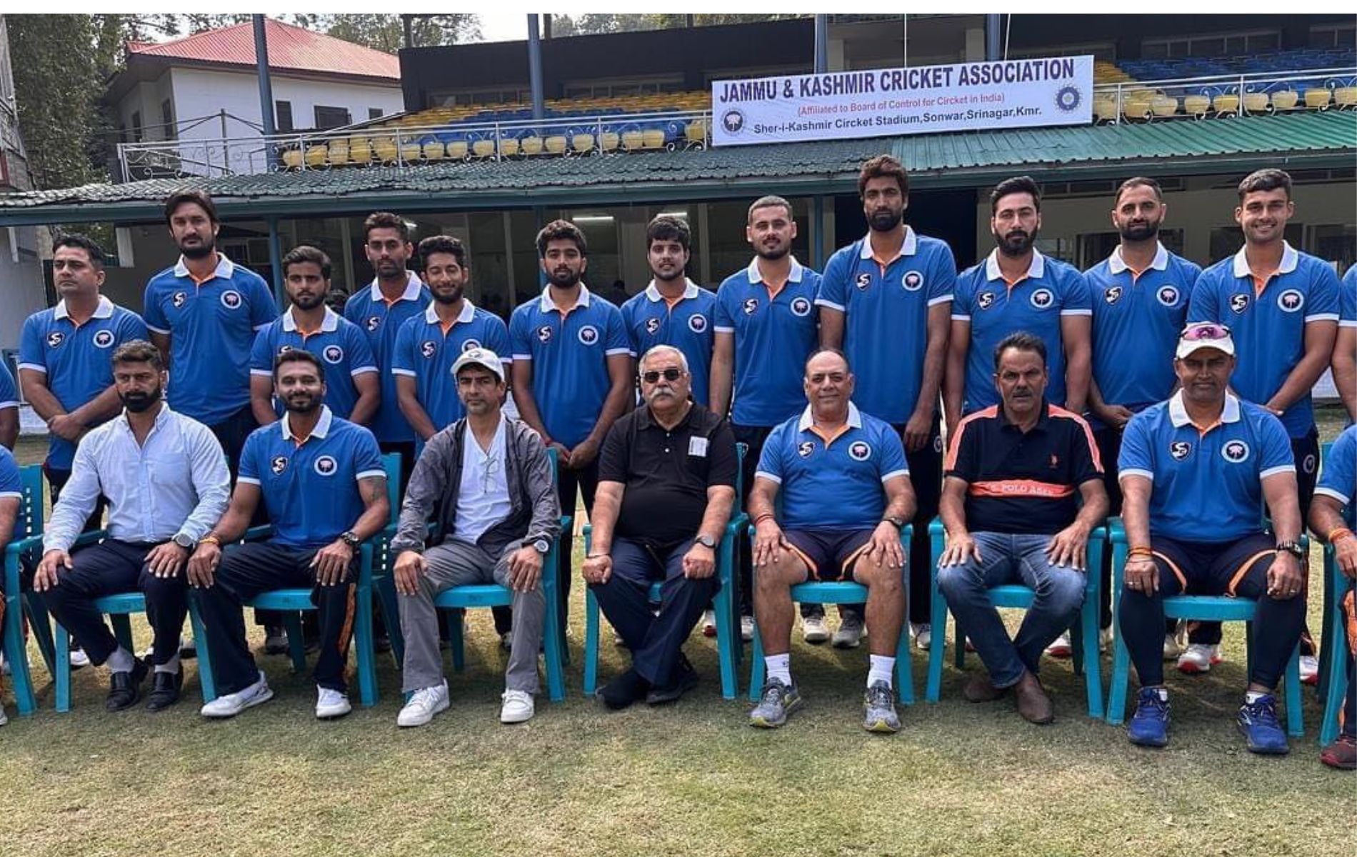 Jammu &amp; Kashmi Ranji Trophy 2024-25 team. (Pic: jkca___/Instagram).