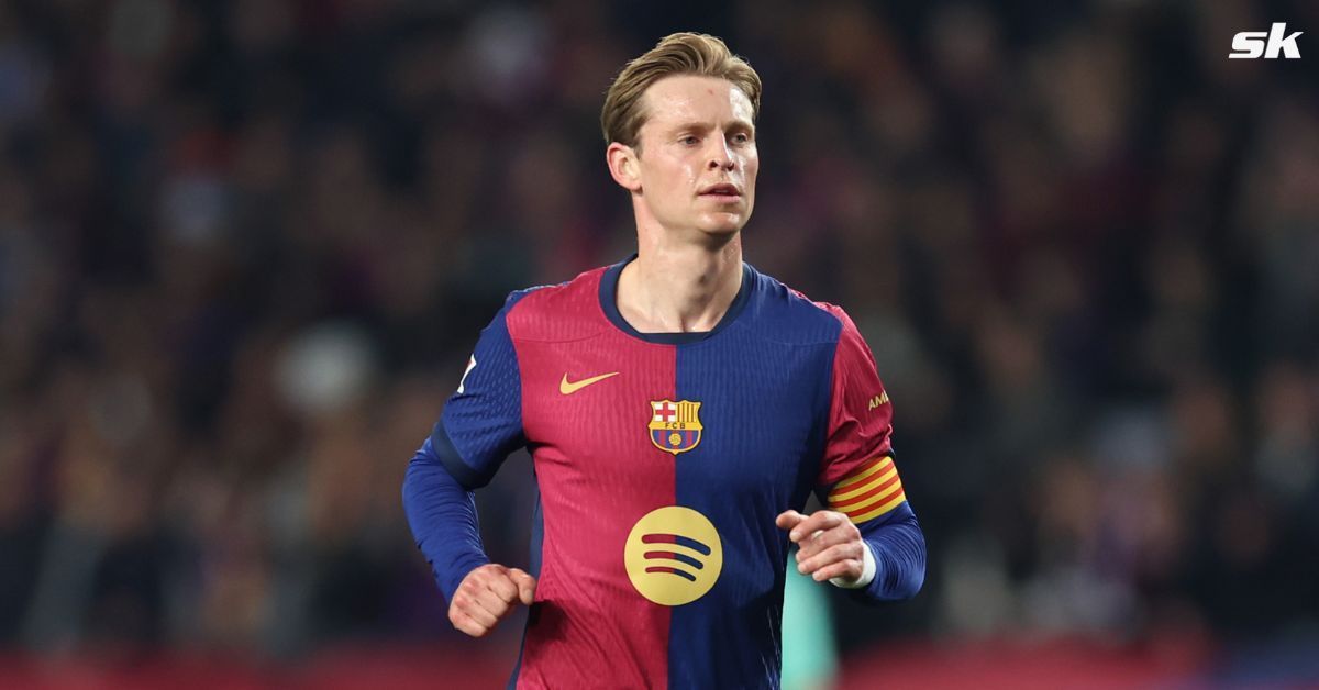 Frenkie de Jong shares Barcelona main goal this season after climbing top of La Liga table with Rayo Vallecano win.