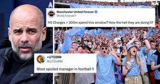 “115 charges + 300m spend this window?”, “Most spoiled manager” - Fans react as Manchester City complete €60 million deadline-day transfer