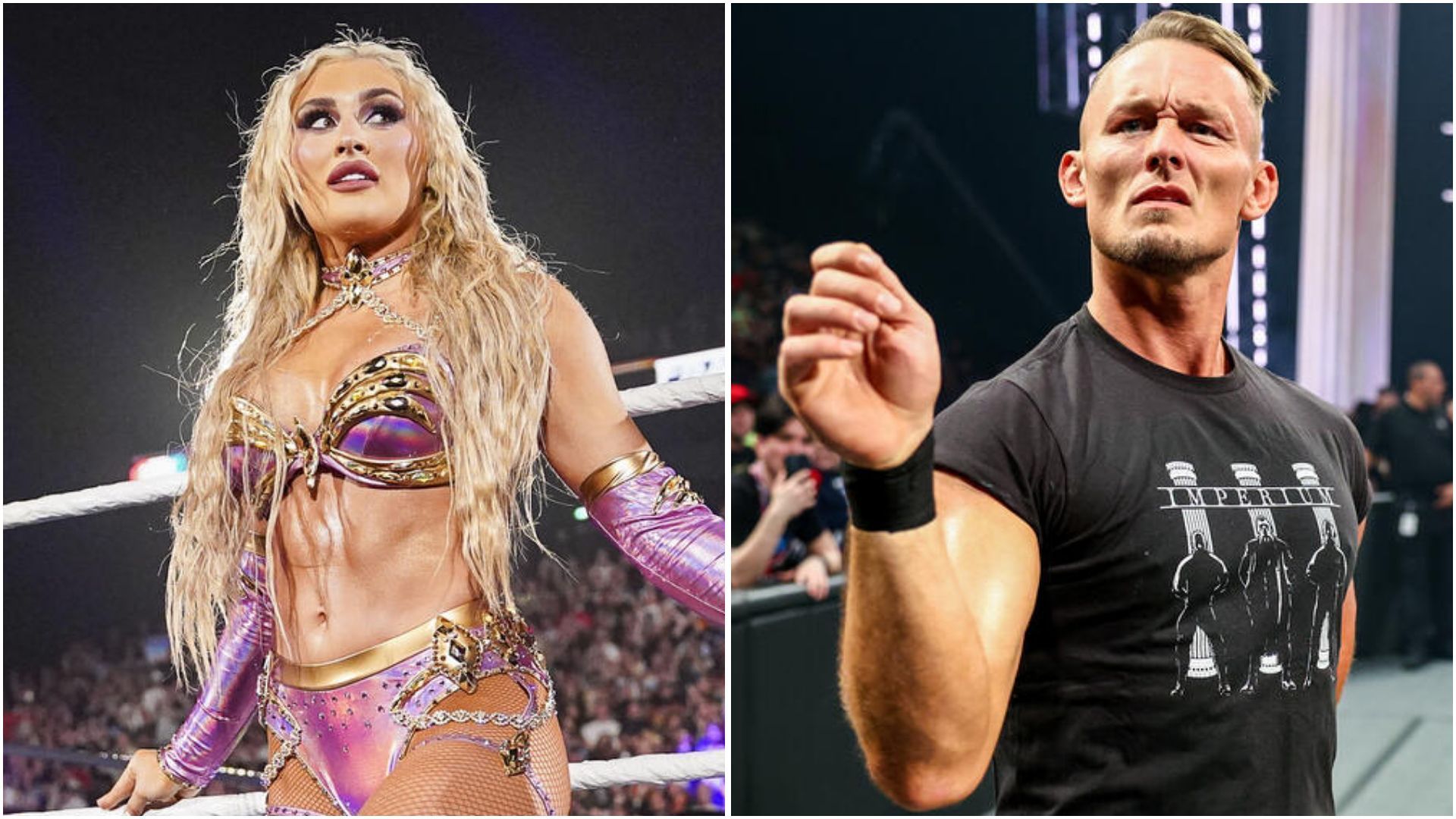 Tiffany Stratton and Ludwig Kaiser. (Photos: WWE.com)