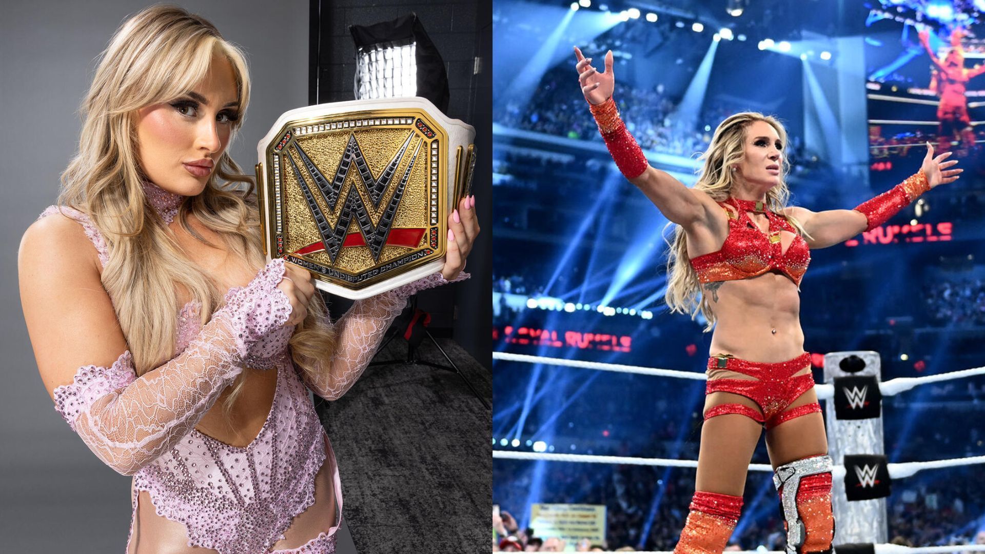 Tiffany Stratton and Charlotte Flair! [Left to Right] [Image credits: WWE.com]