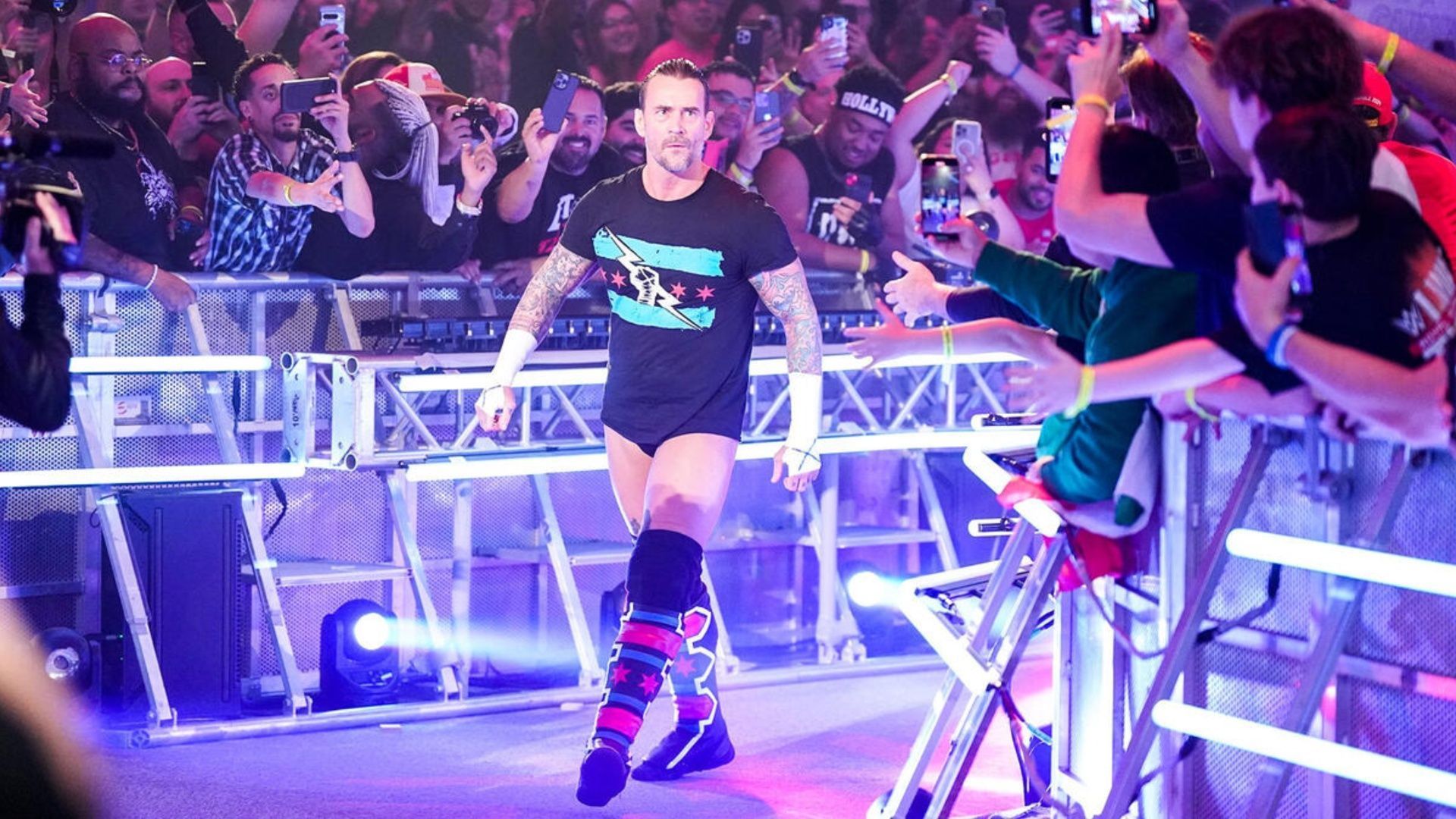 CM Punk makes his way to the ring (Image via WWE.com)