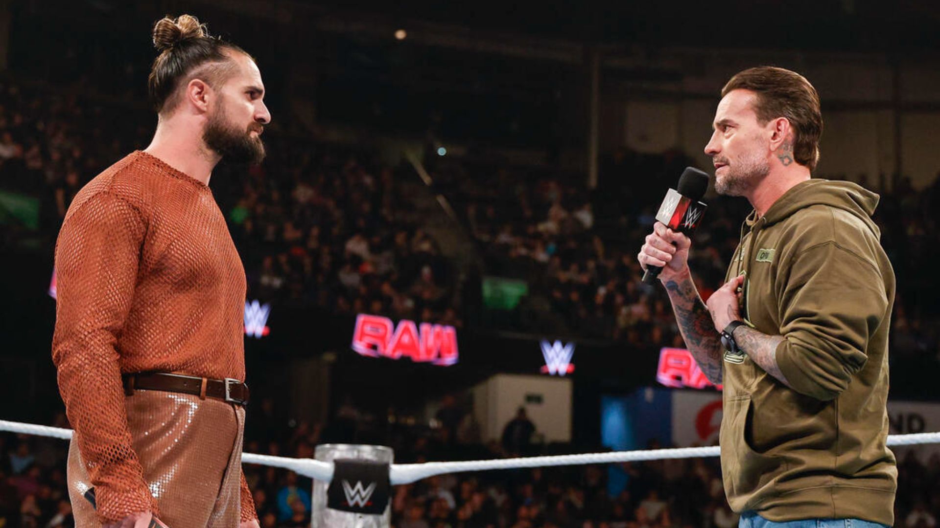 Seth Rollins and CM Punk on an episode of RAW. [Image via: WWE.com]