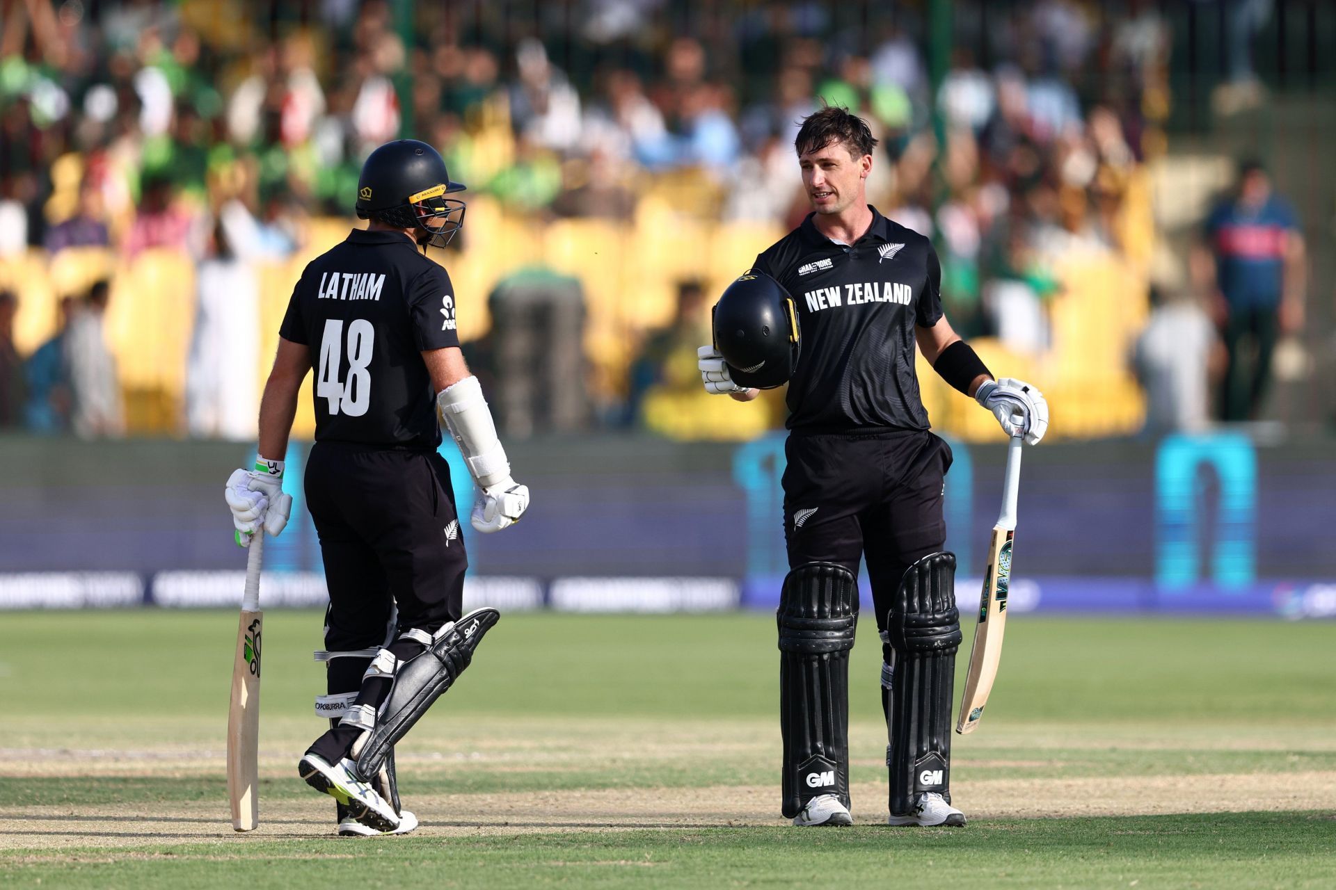 Tom Latham and Will Young. (Image Source: Blackcaps X)