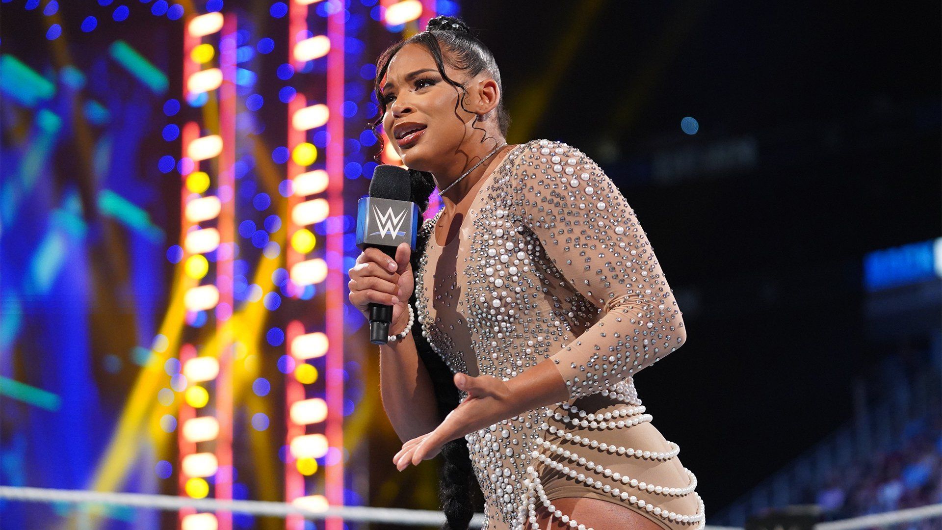 Bianca Belair issued a message (Image via WWE.com)