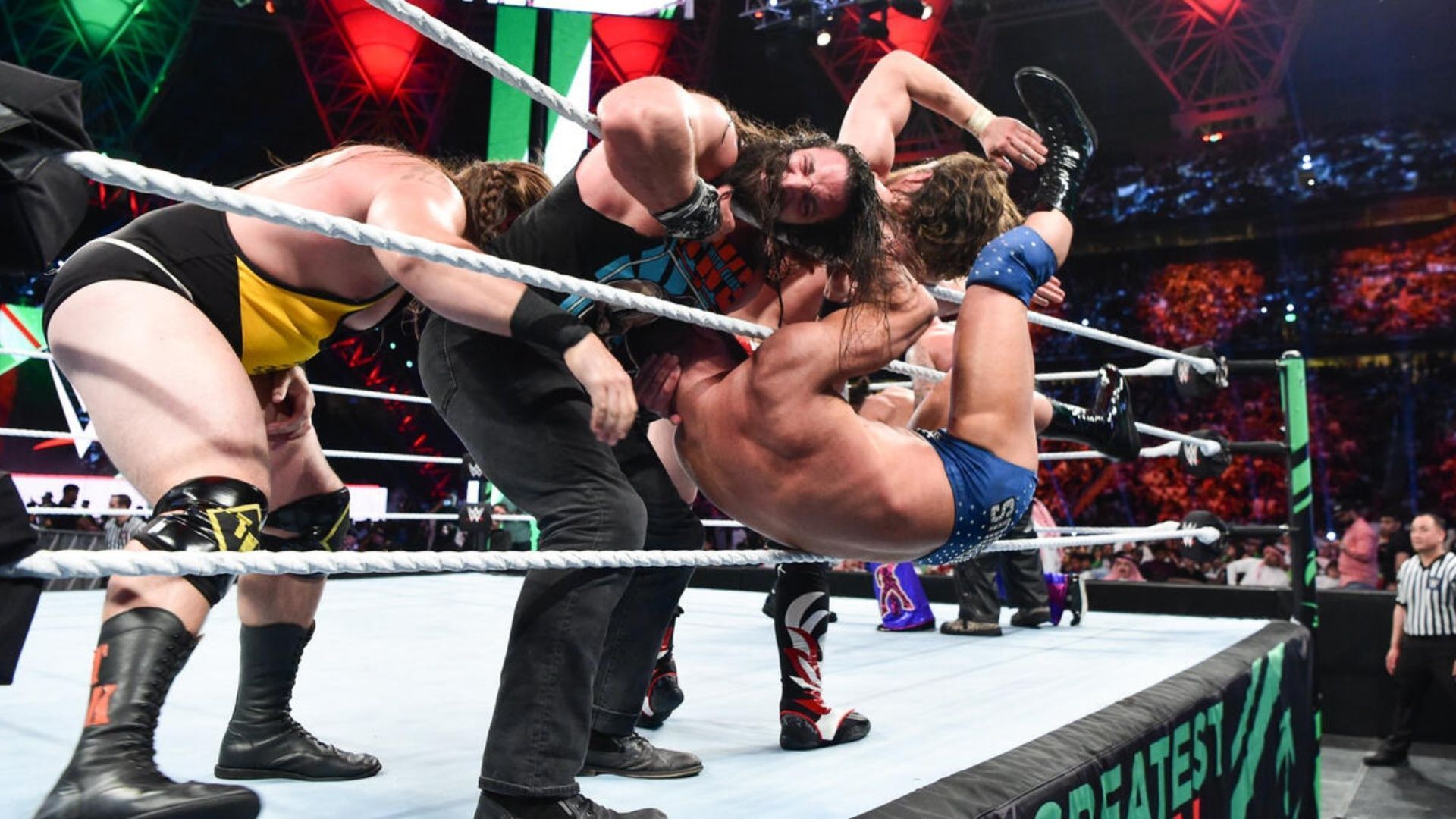 A shot from WWE Greatest Royal Rumble (Image Credit WWE.com)