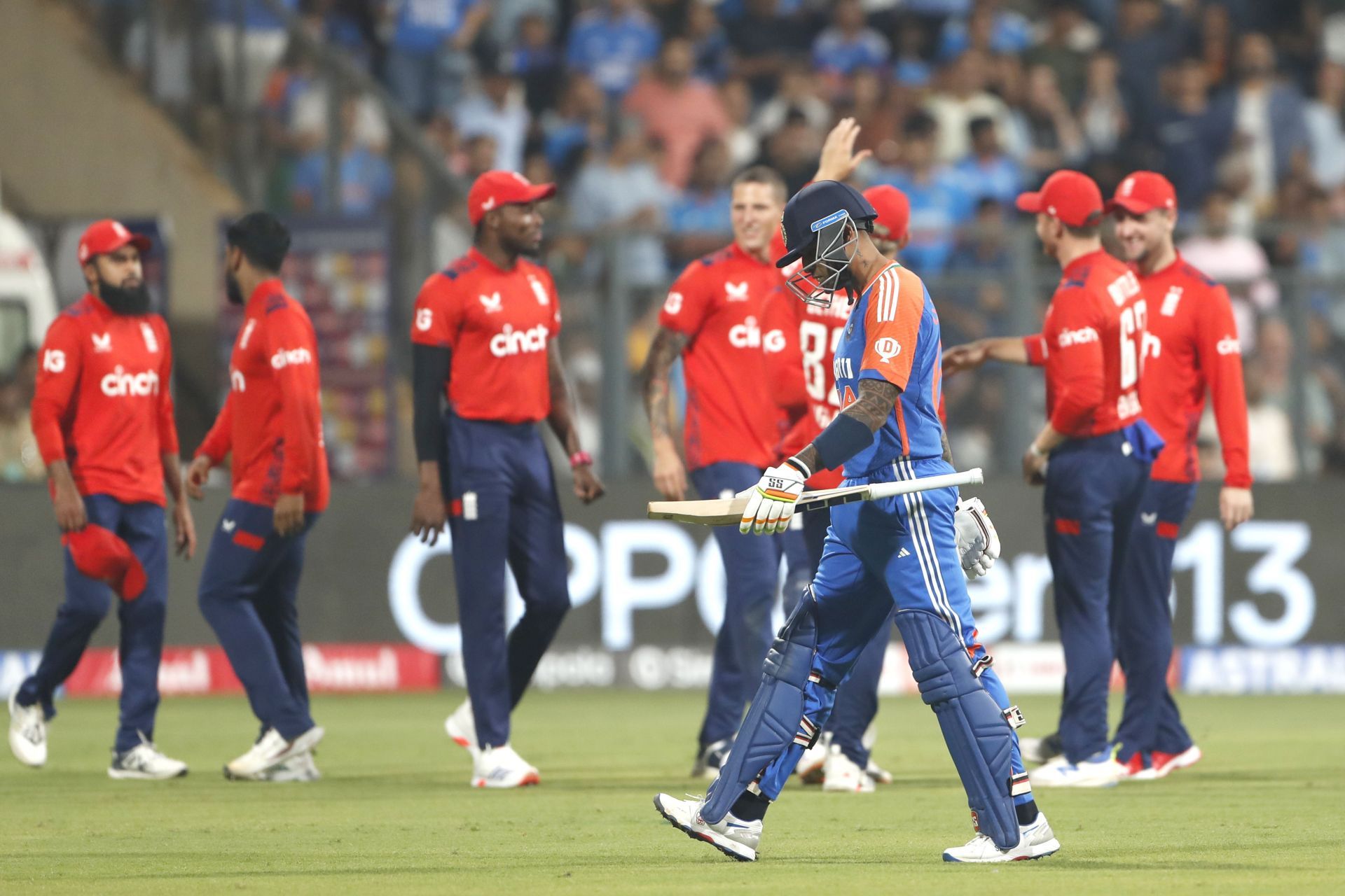 Suryakumar Yadav had a top score of 14 in the five T20Is against England. [P/C: Getty]