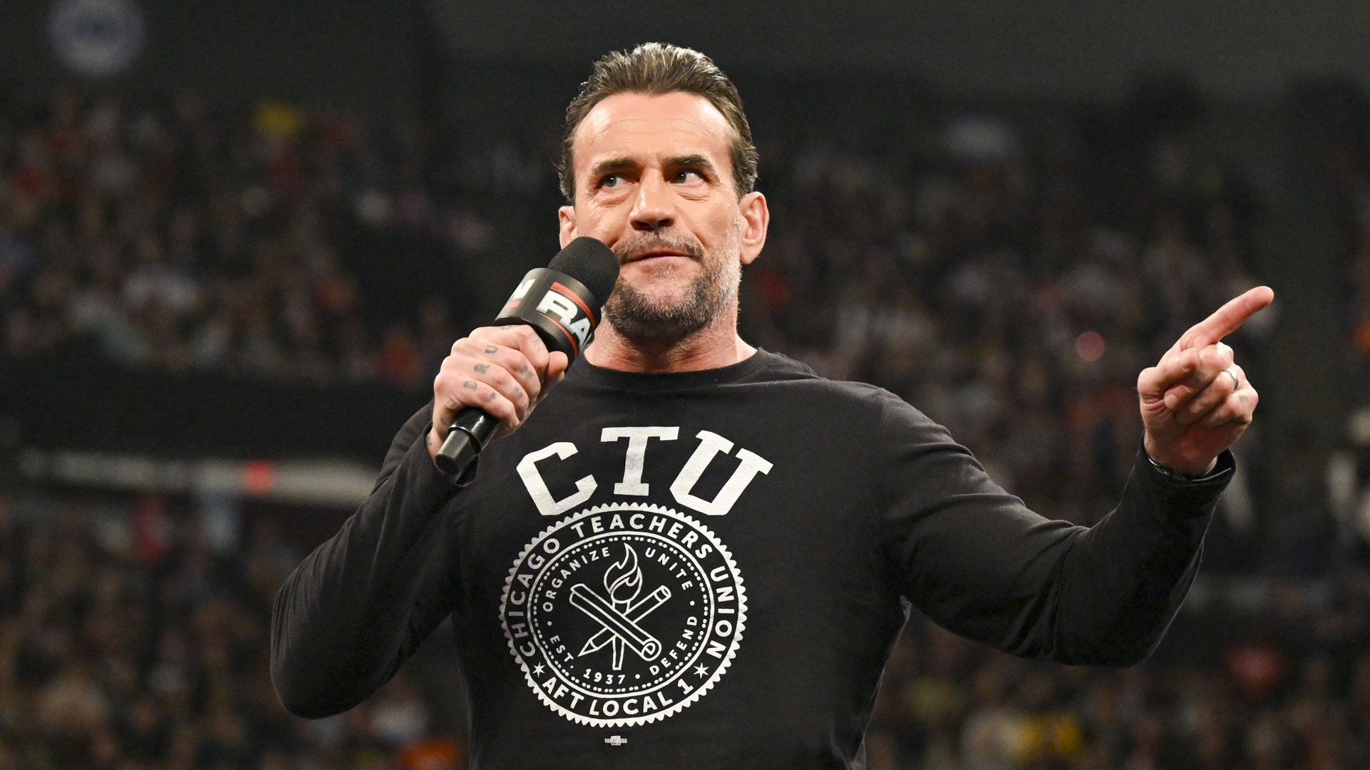 CM Punk speaks to the WWE Universe on RAW