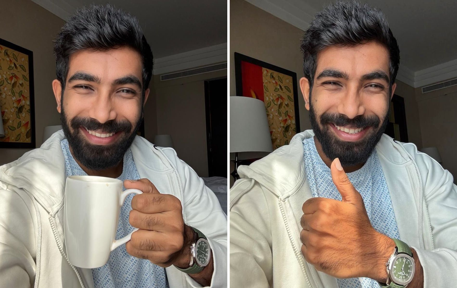 Jasprit Bumrah is recovering from a back injury. (Pics: Instagram/jaspritb1).