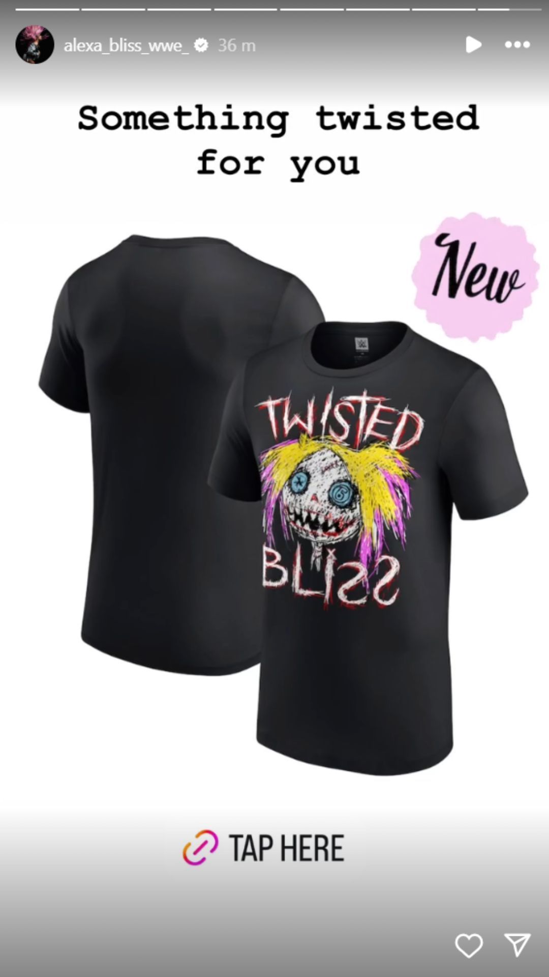 Alexa Bliss drops a tease following her new merch launch. [Picture Courtesy: Bliss&#039; Instagram Story]