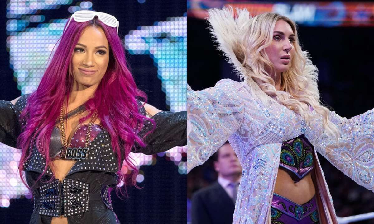 Mercedes Mone (Sasha Banks) (L) and Charlotte Flair. Photo credit: WWE.com