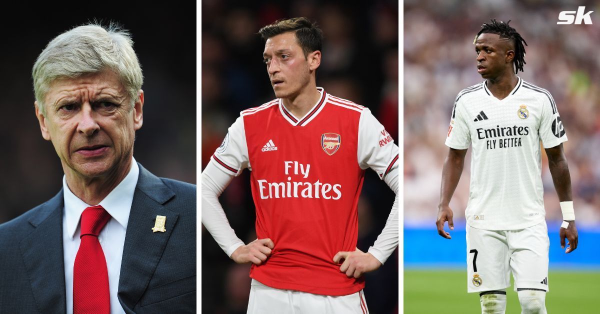 Arsene Wenger (left), Mesut Ozil (center) &amp; Vinicius Jr (right) - (Image: All images from Getty)