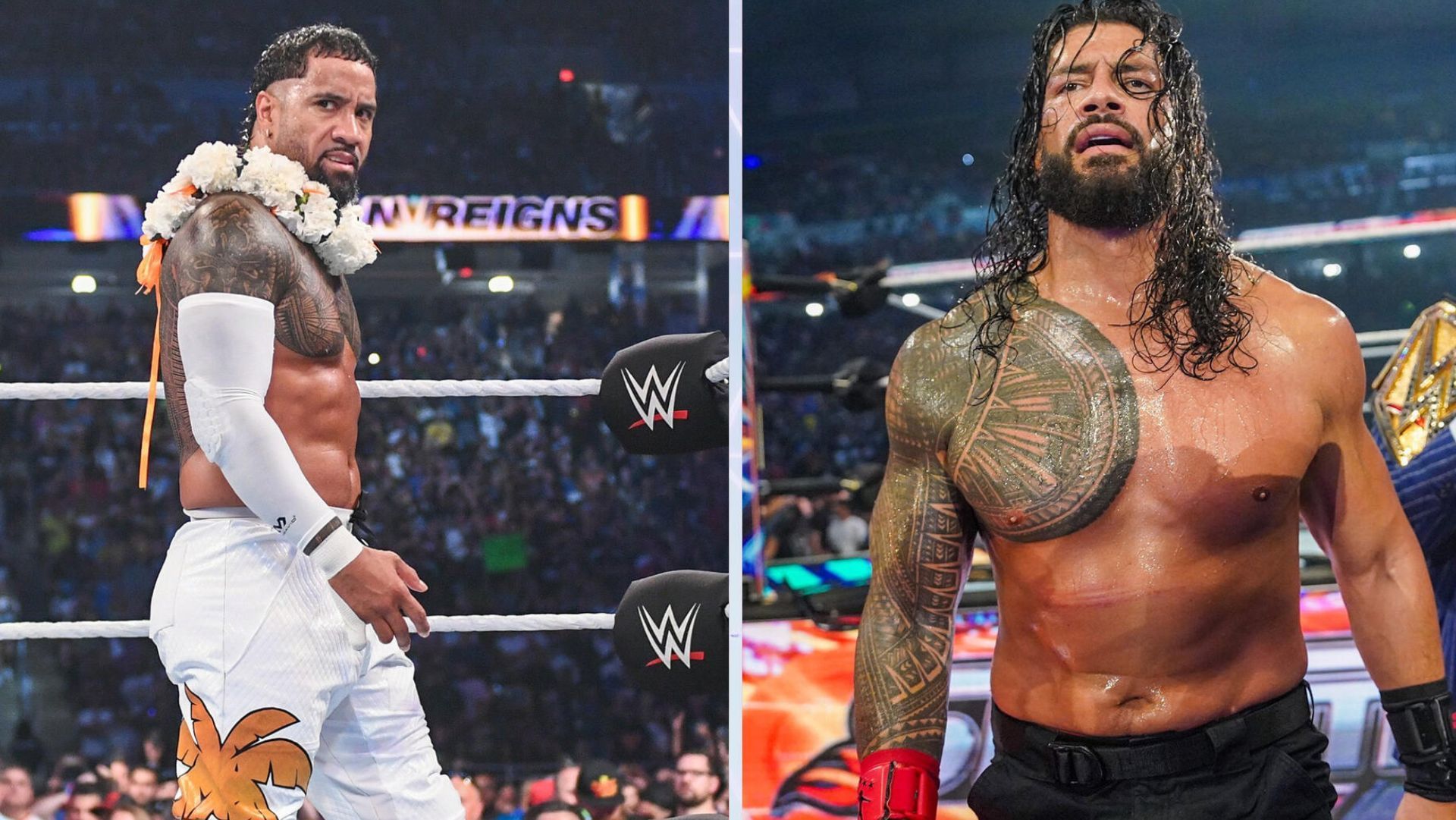 Roman Reigns reconciled with Jey Uso ahead of Survivor Series WarGames 2024. [Images Source: WWE.com]