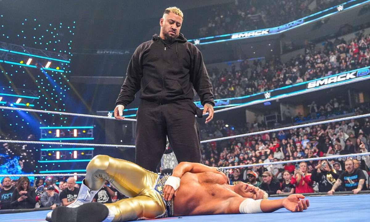 Solo Sikoa attacked Cody Rhodes on SmackDown this week. Photo credit: WWE.com