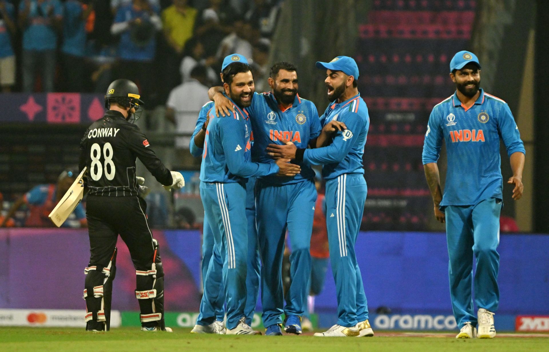 India beat New Zealand by 70 runs in the 2023 ODI World Cup semi-final. [P/C: Getty]